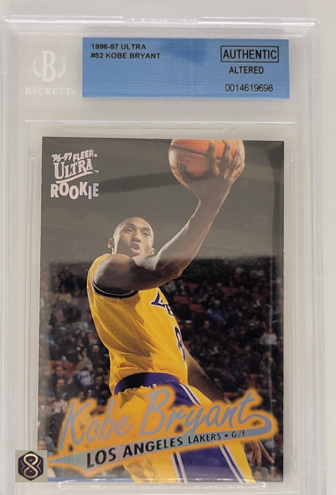 1996FleerUltra52KobeBryantRCRookieLakersBeckettAuthenticAltered_1