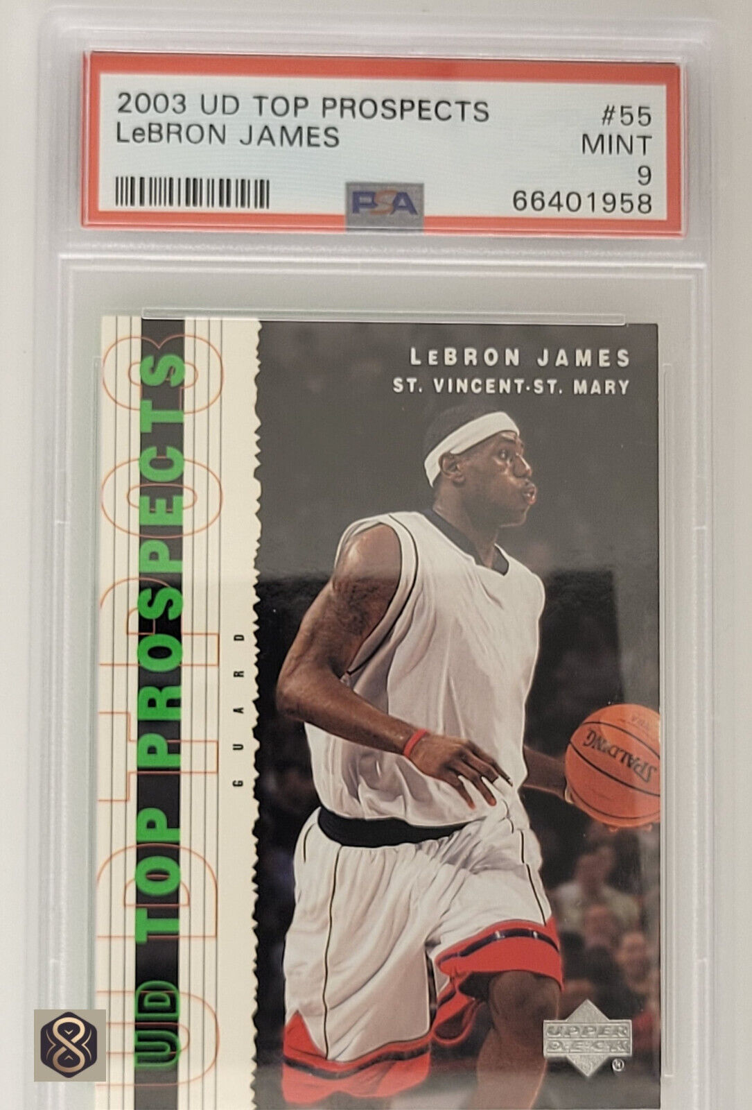 2003UDTopProspectsLebronJames55UpperDeckLALakersRCPSA9Mint_1