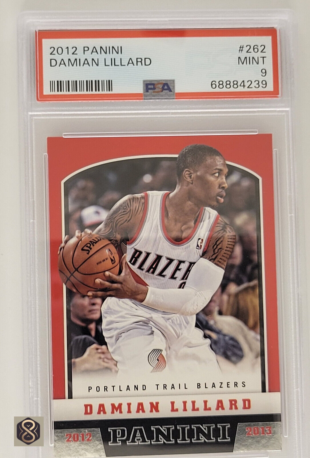 2012-13Panini-262DamianLillardRCPSAMINT9RookiePortlandBlazer_1