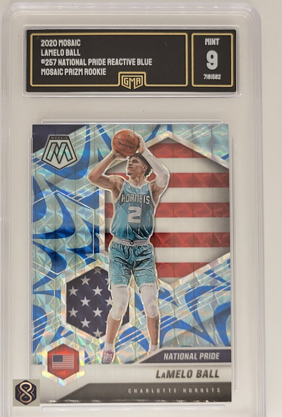 2020MosiacLameloBall257ReactiveBlueRookieRCNationalPride9MInt_1