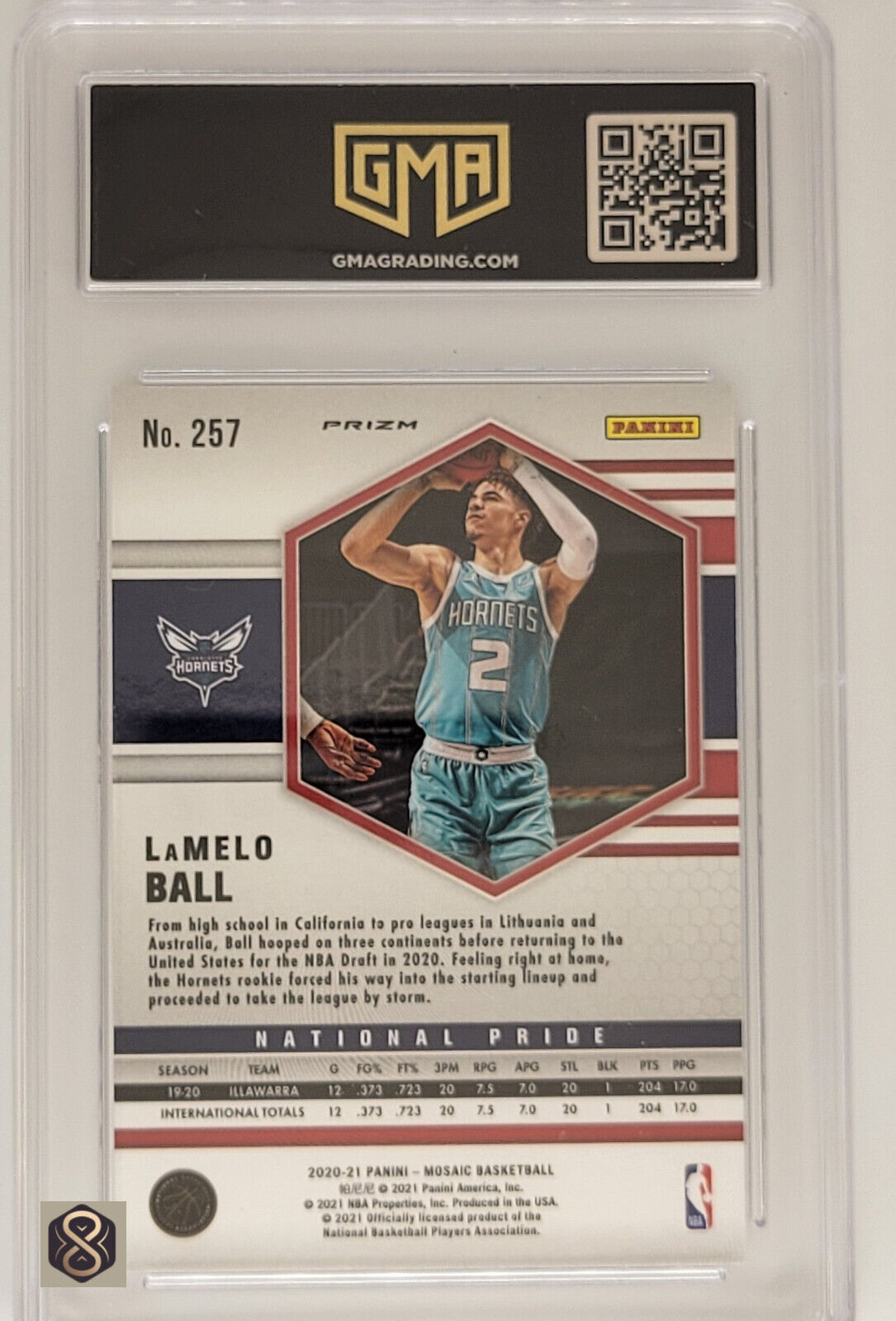 2020MosiacLameloBall257ReactiveBlueRookieRCNationalPride9MInt_2