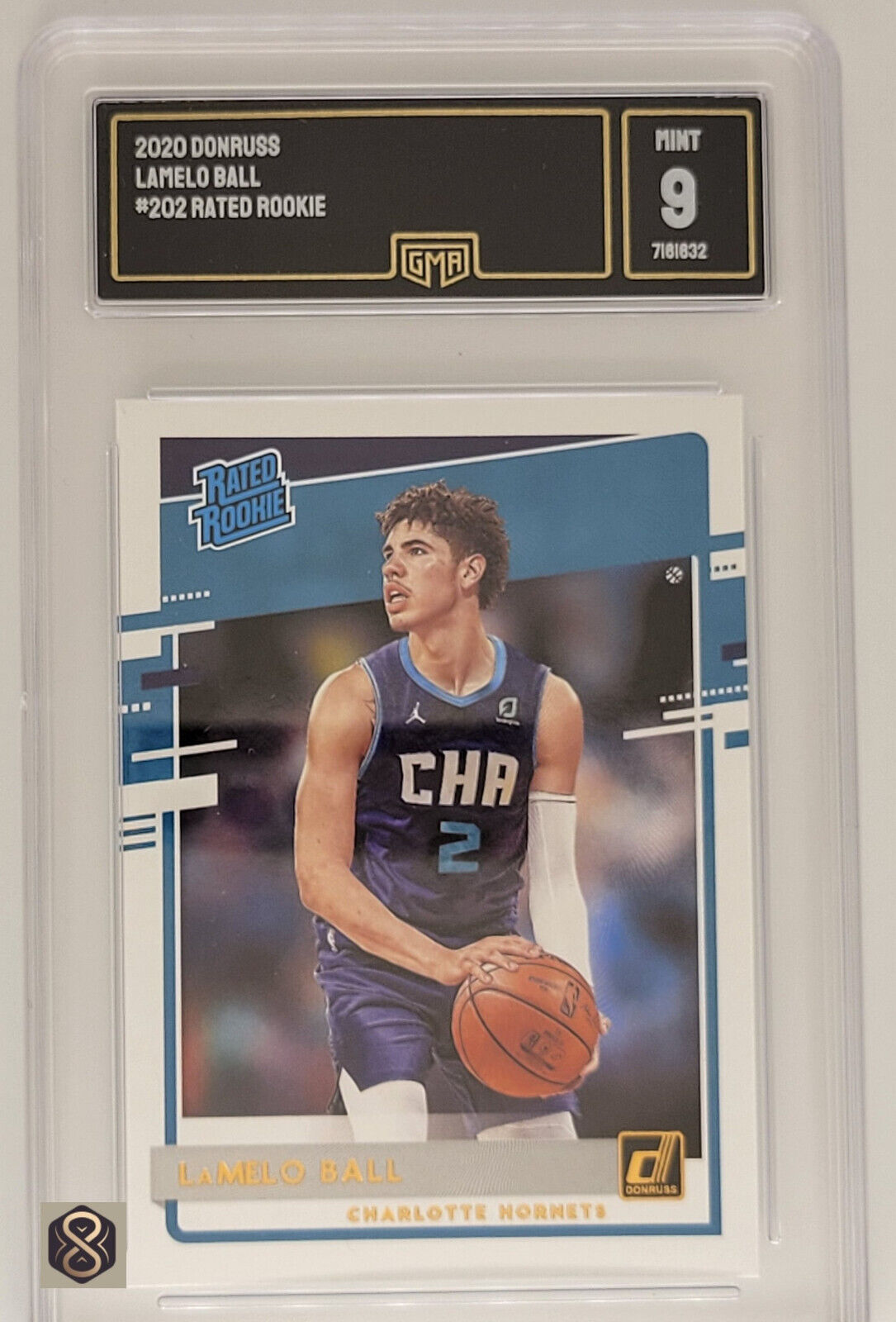 2020PaniniDonrussLameloBallRCGMA9Mint202RatedRookieHornets_1