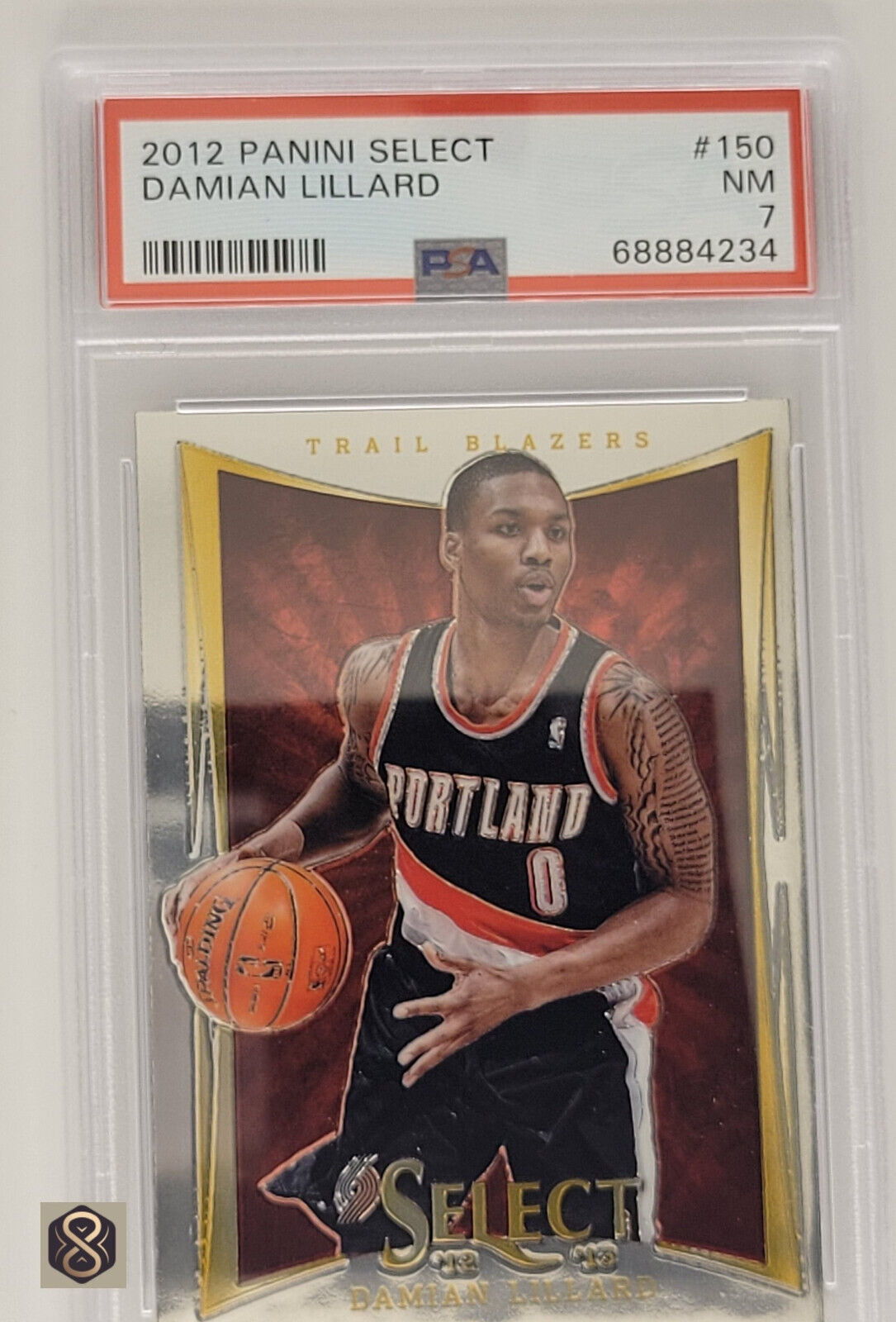 DAMIANLILLARD2012PANINISELECTROOKIERC150PSA7NM-MTTRAILBLAZERS_1